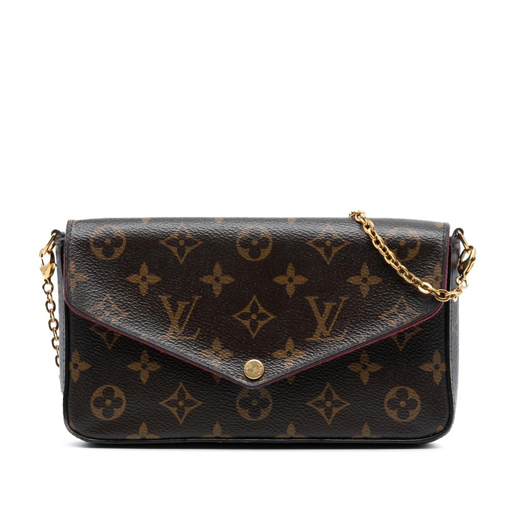 Louis Vuitton AB Louis Vuitton Brown Monogram Canvas Fabric Monogram Pochette Felicie France
