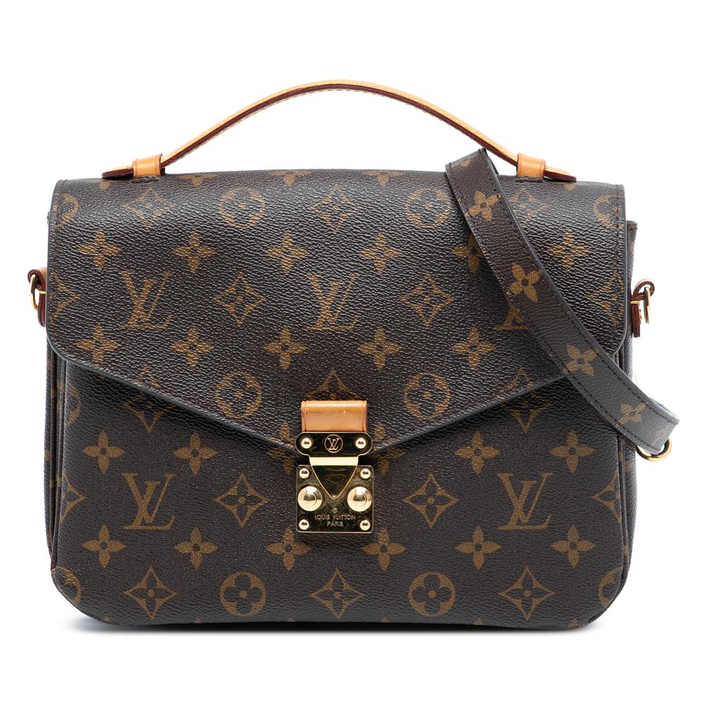 Louis Vuitton AB Louis Vuitton Brown Monogram Canvas Fabric Monogram Pochette Metis France
