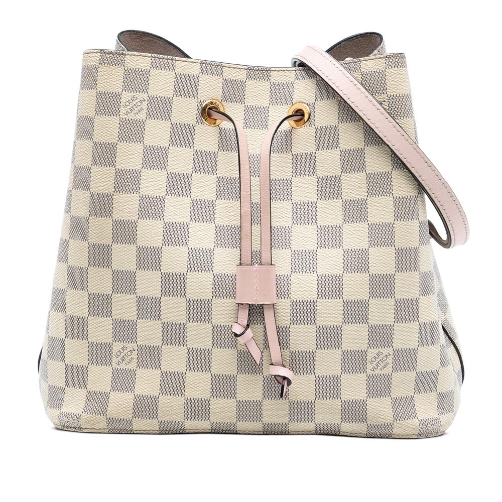 Louis Vuitton AB Louis Vuitton White Damier Canvas Fabric Damier Azur Neonoe MM France