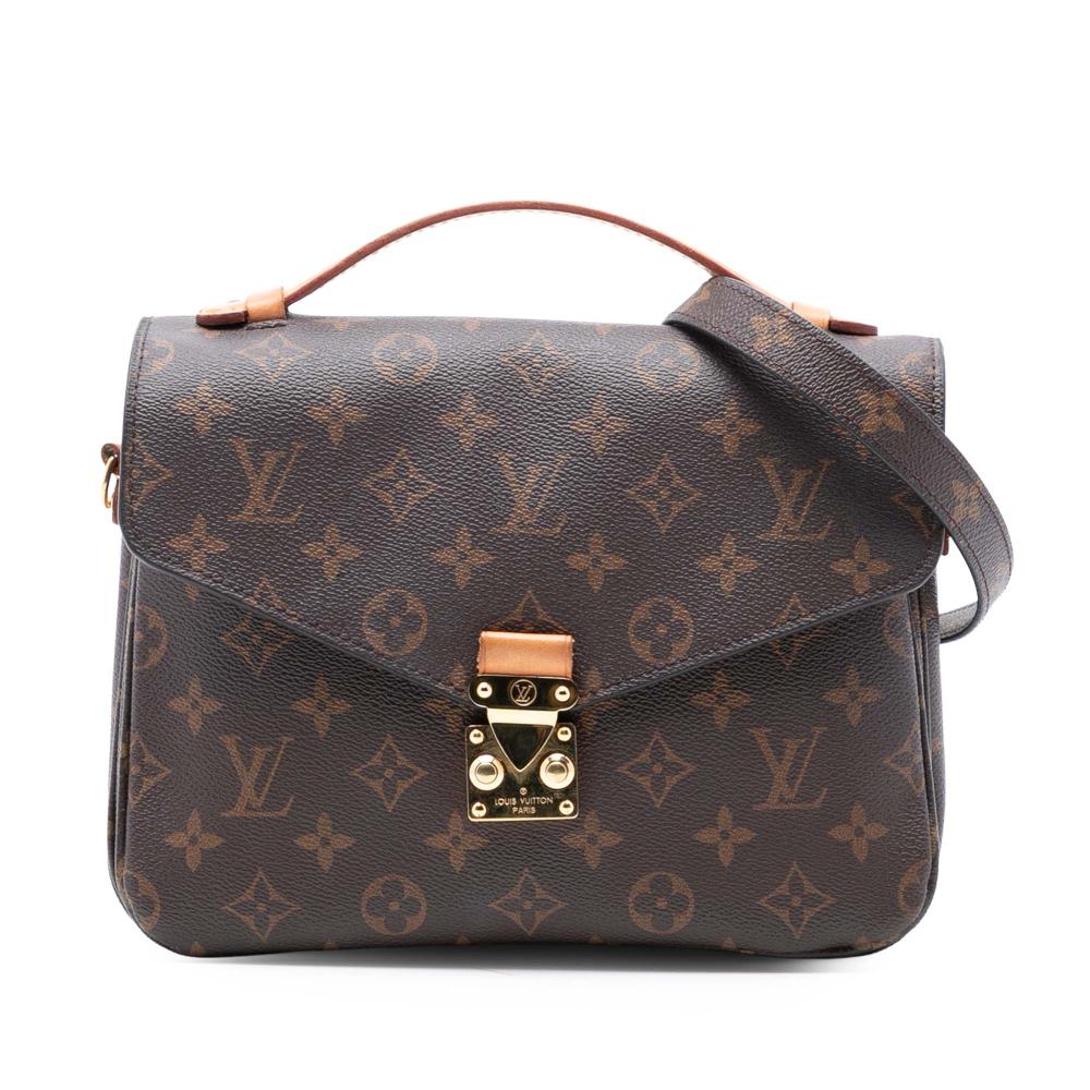 Louis Vuitton B Louis Vuitton Brown Monogram Canvas Fabric Monogram Pochette Metis Spain
