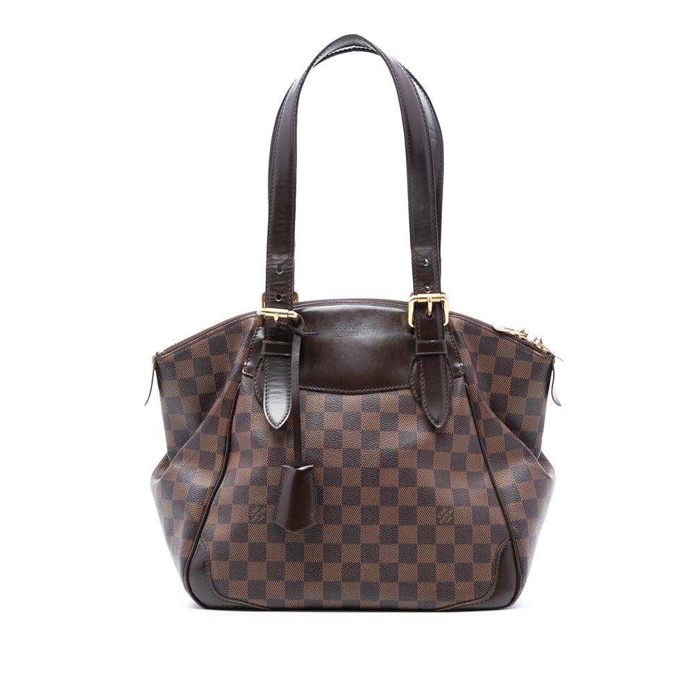 Louis Vuitton B Louis Vuitton Brown Damier Canvas Fabric Damier Ebene Verona MM France