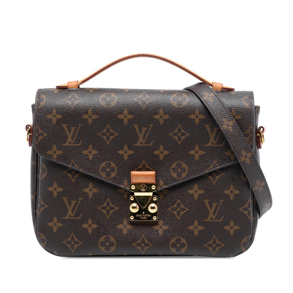 Louis Vuitton B Louis Vuitton Brown Monogram Canvas Fabric Monogram Pochette Metis France