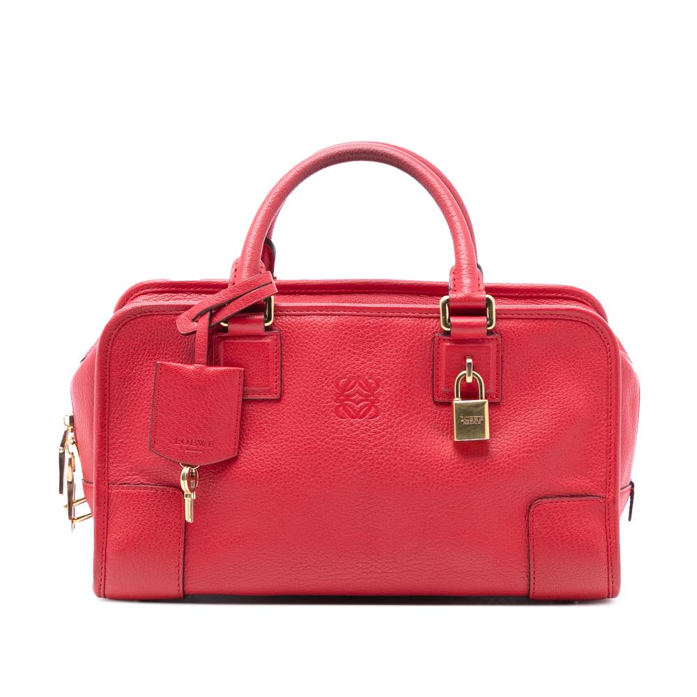 Loewe B LOEWE Red Goatskin Leather Amazona 28 Spain