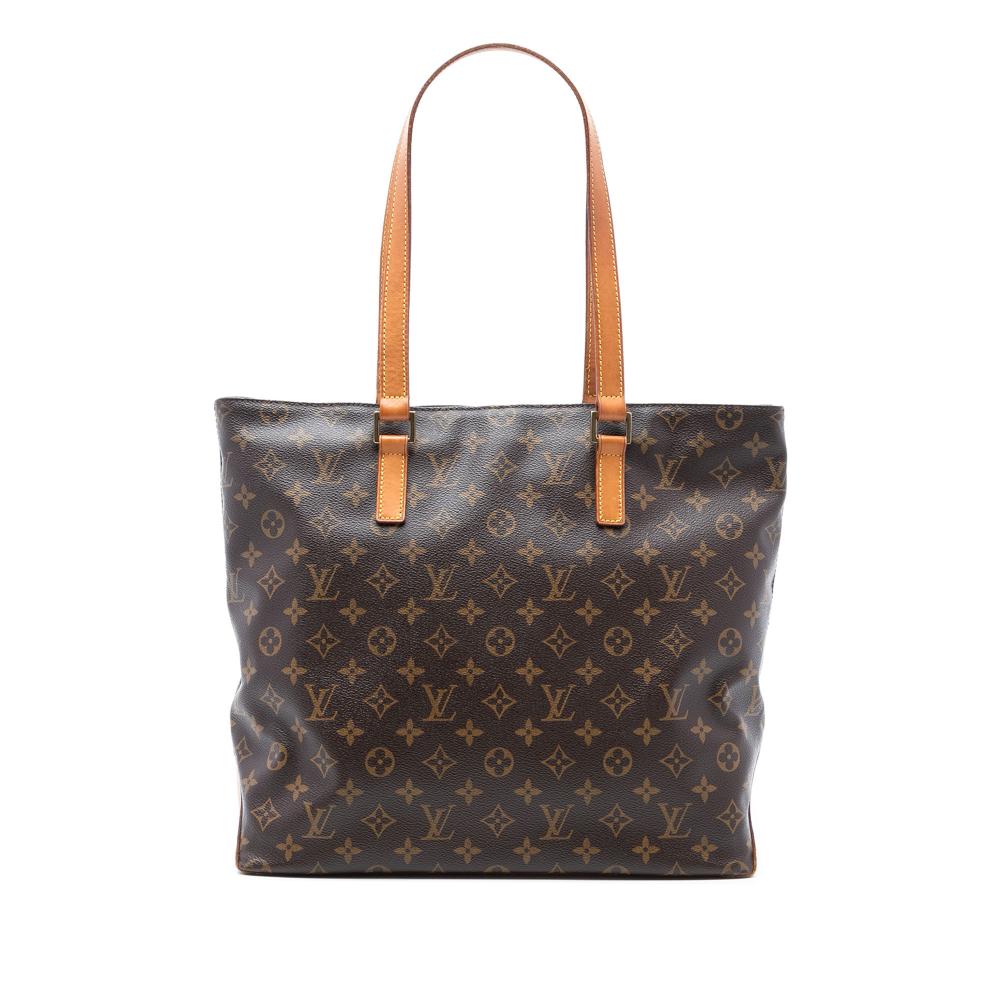Louis Vuitton B Louis Vuitton Brown Monogram Canvas Fabric Monogram Cabas Mezzo France