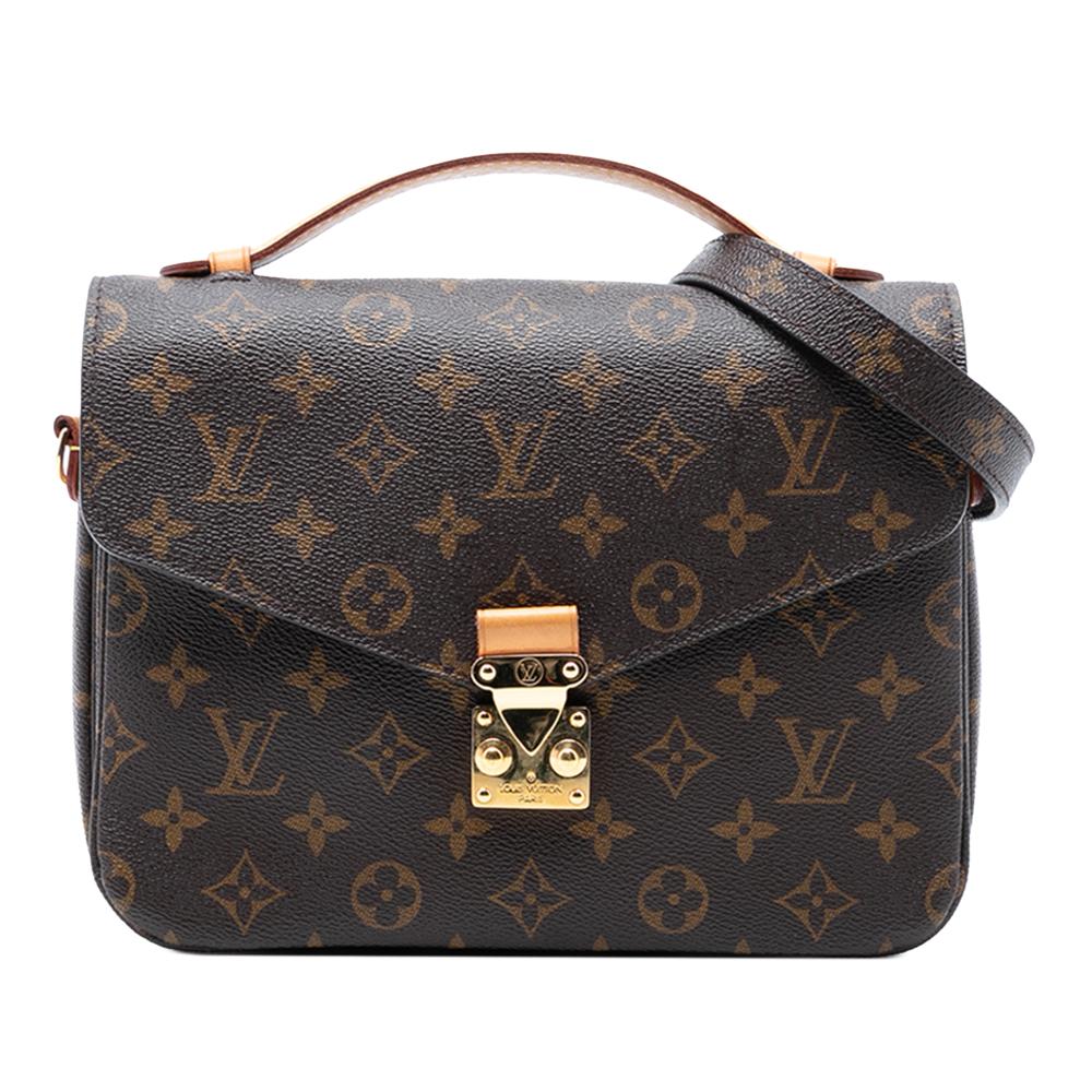 Louis Vuitton B Louis Vuitton Brown Monogram Canvas Fabric Monogram Pochette Metis France