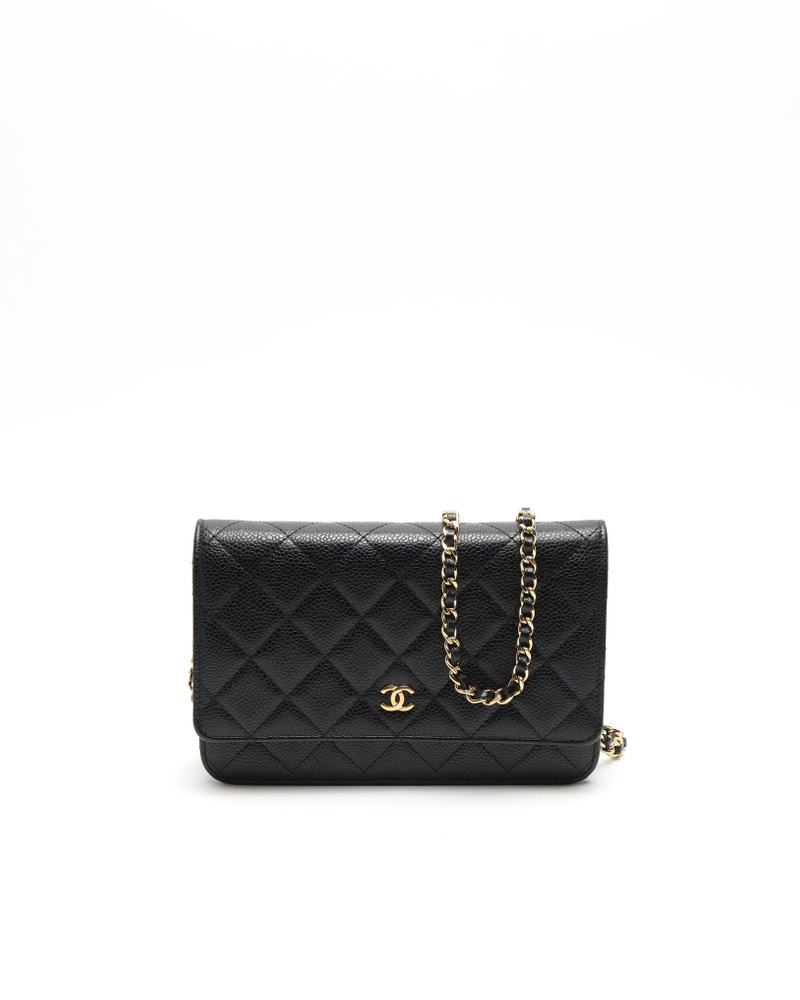Chanel Caviar Quilted Wallet On Chain Bag