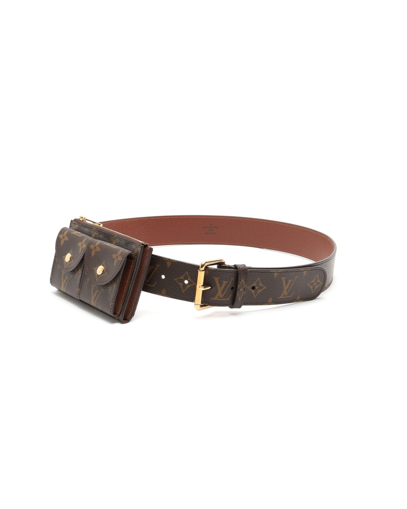 Louis Vuitton Monogram Ceinture Pochette Duo Belt
