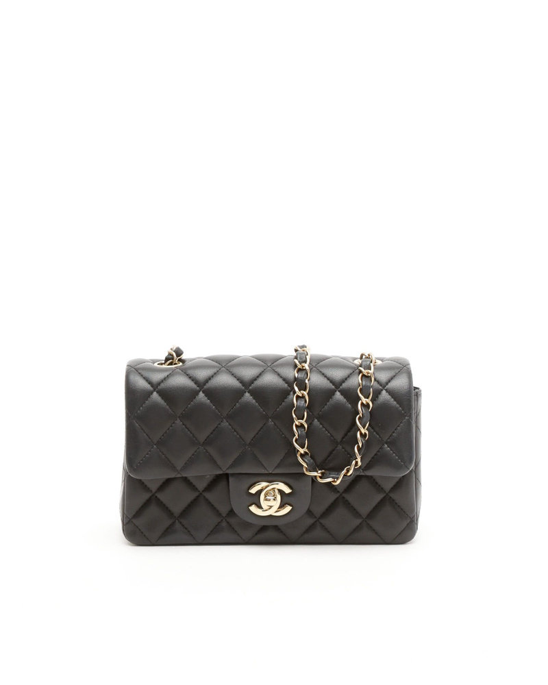 Chanel Lambskin Quilted Mini Rectangular Classic Flap Bag