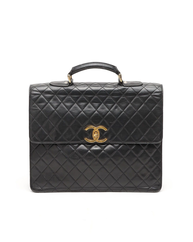Chanel CC Quilted Lambskin Business Bag