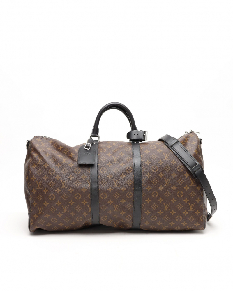 Louis Vuitton Macassar Keepall Bandoulière 55 Weekend Bag