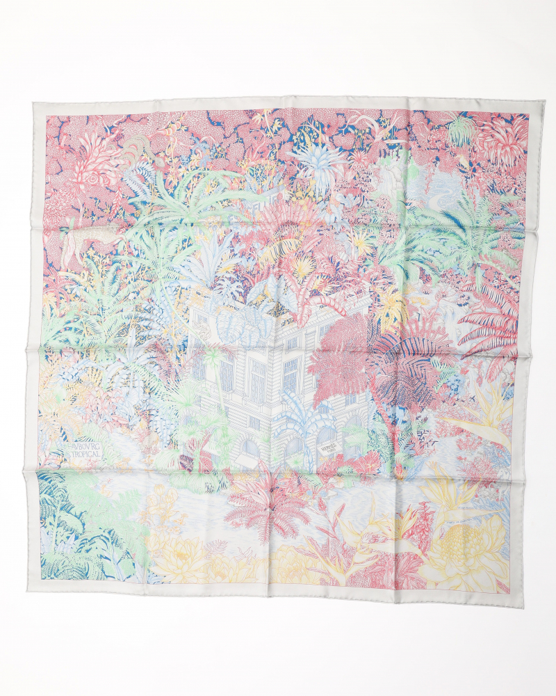 Hermès 90 Faubourg Tropical Faubourg tropical Silk Scarf