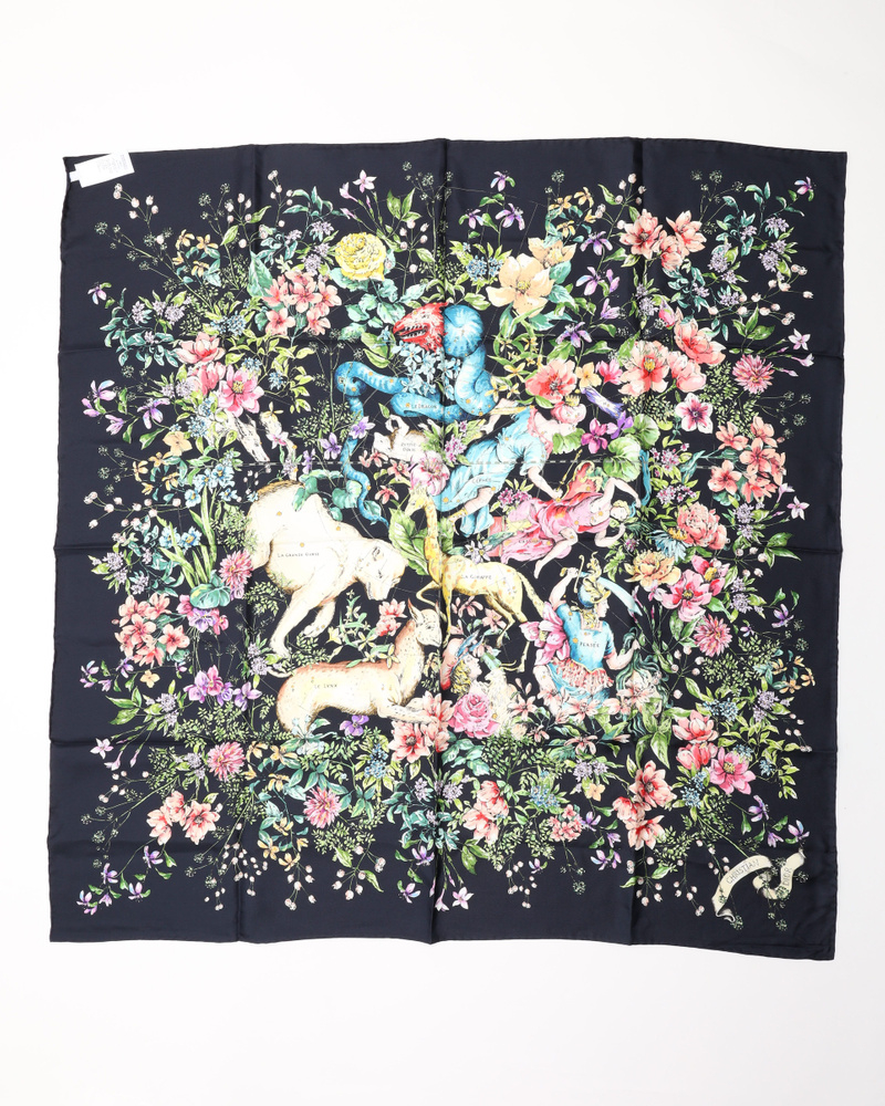 Christian Dior 90 Flora Silk Scarf
