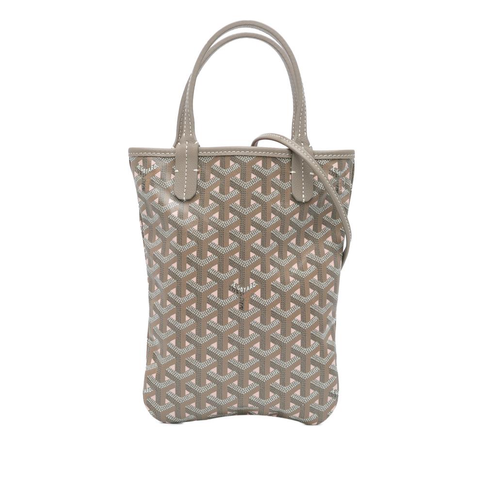 Goyard AB Goyard Gray Coated Canvas Fabric Goyardine Poitiers Claire Voie France