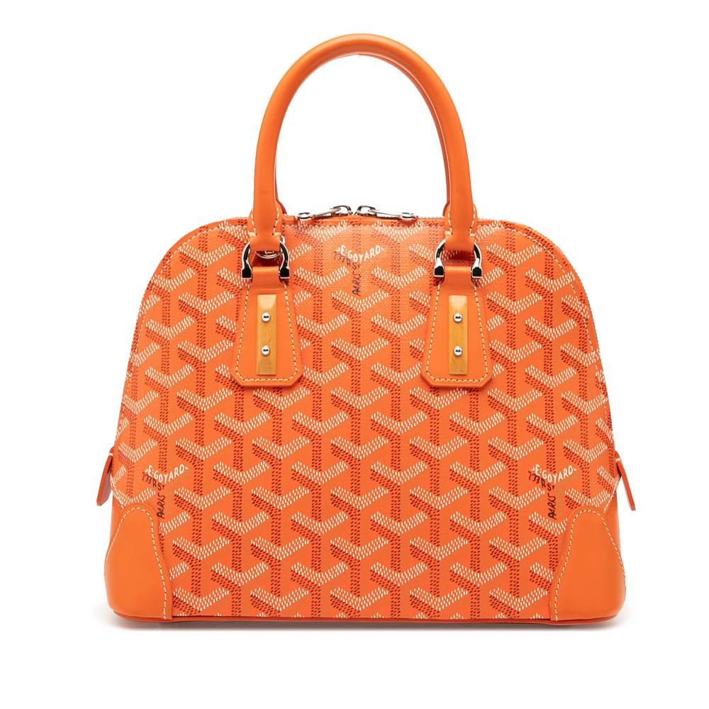 Goyard B Goyard Orange Coated Canvas Fabric Goyardine Vendome Mini France