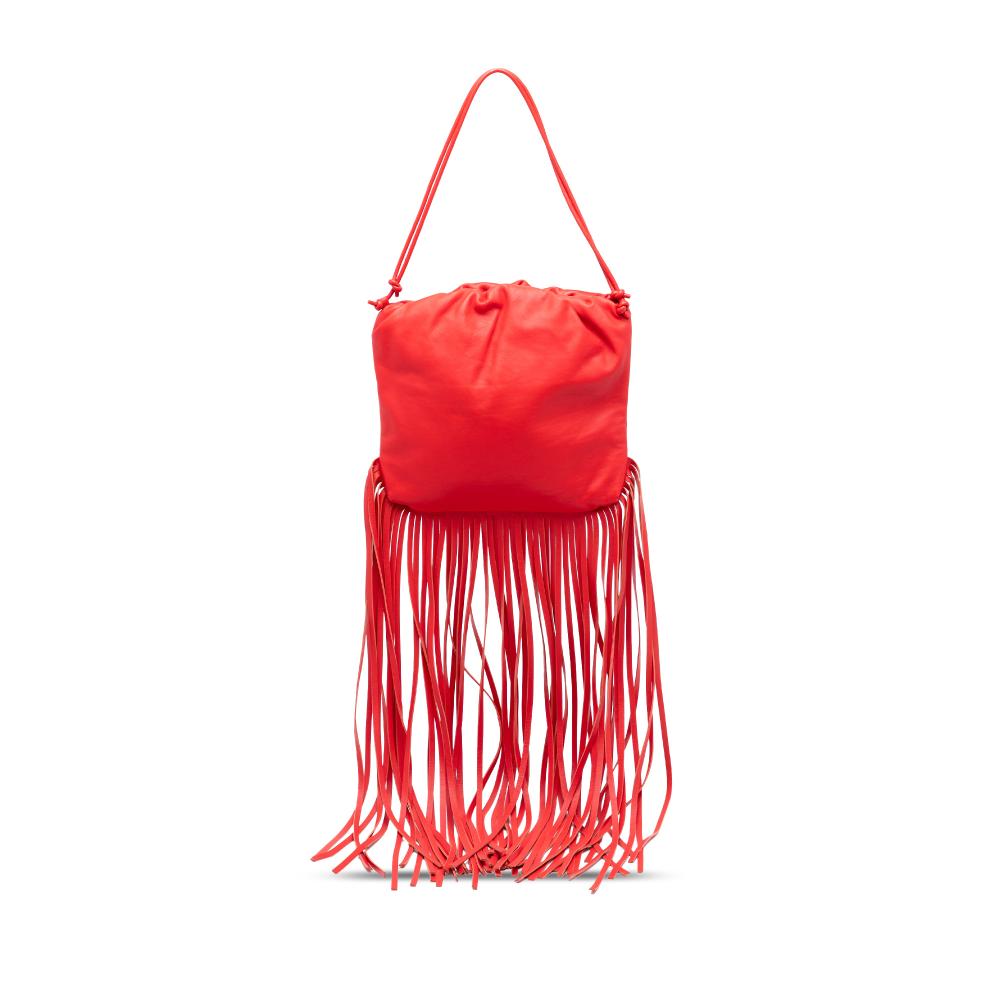 Bottega Veneta AB Bottega Veneta Red Nappa Leather Leather Nappa The Fringe Pouch Italy