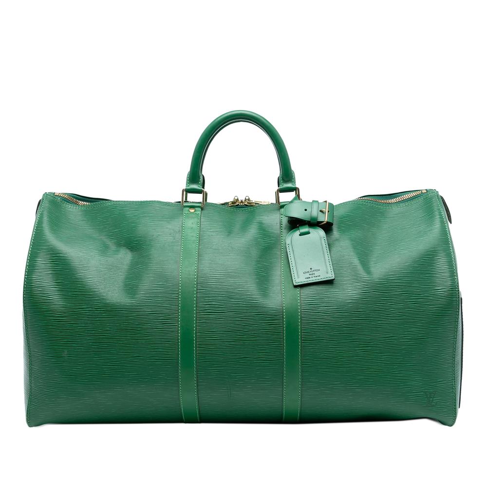 Louis Vuitton B Louis Vuitton Green Epi Leather Leather Epi Keepall 55 France