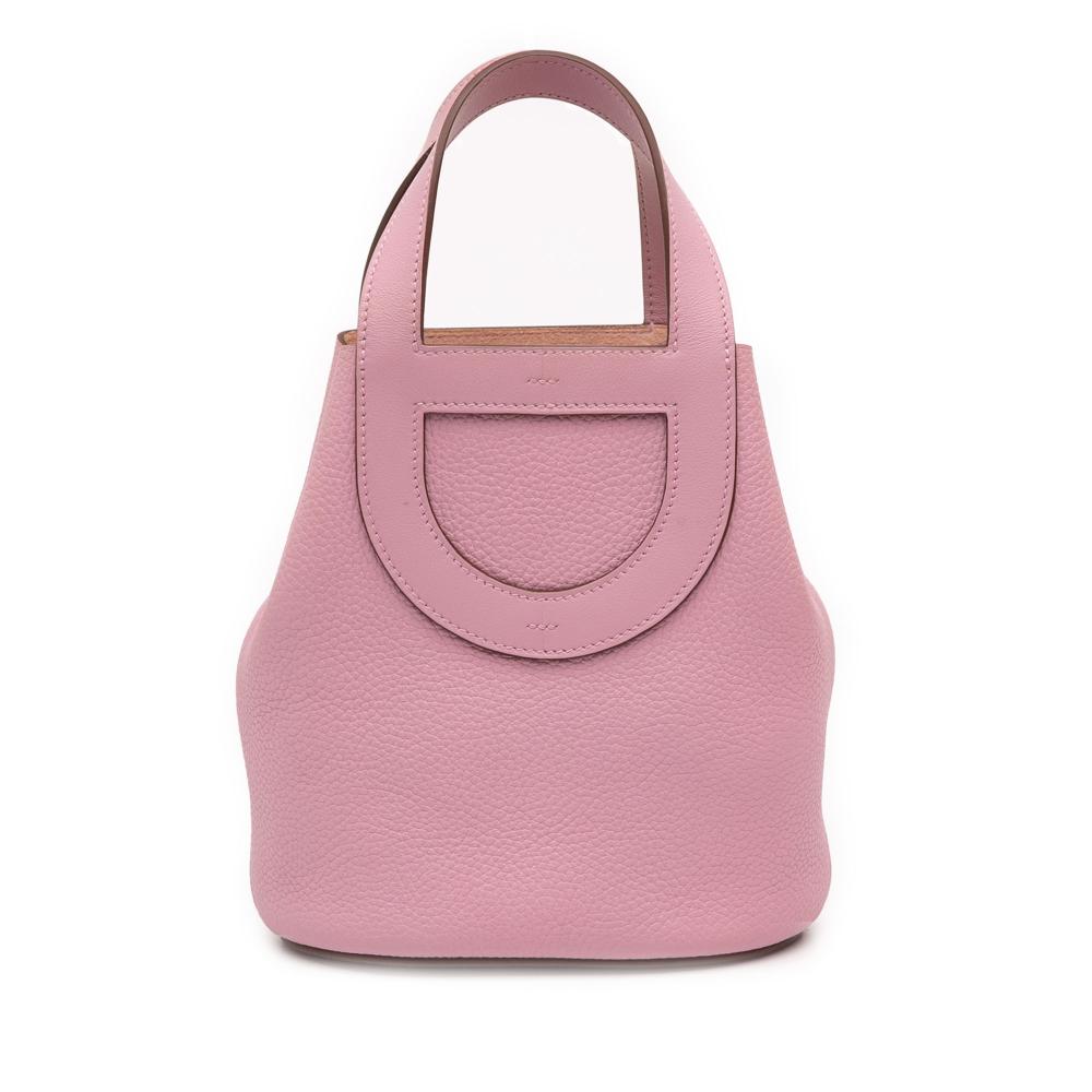 Hermès B Hermès Pink Light Pink Calf Leather Clemence and Swift In The Loop 18 France