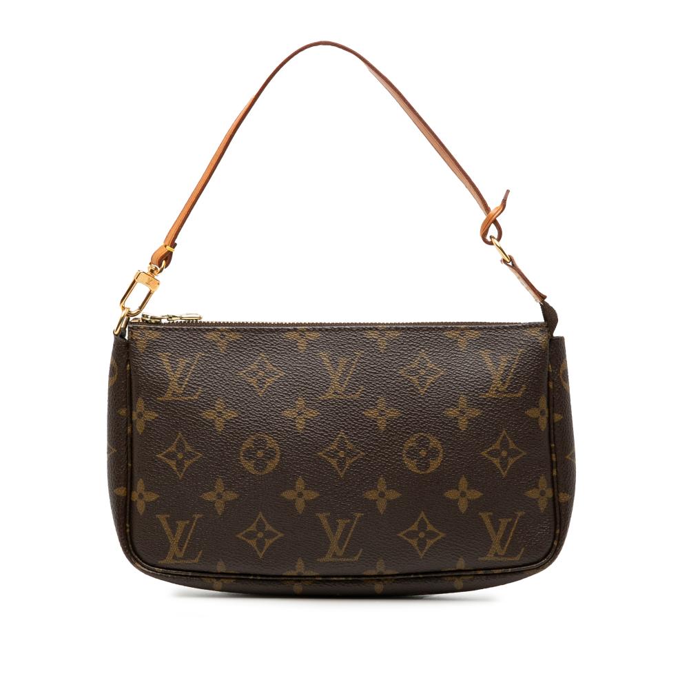 Louis Vuitton B Louis Vuitton Brown Monogram Canvas Fabric Monogram Pochette Accessoires France
