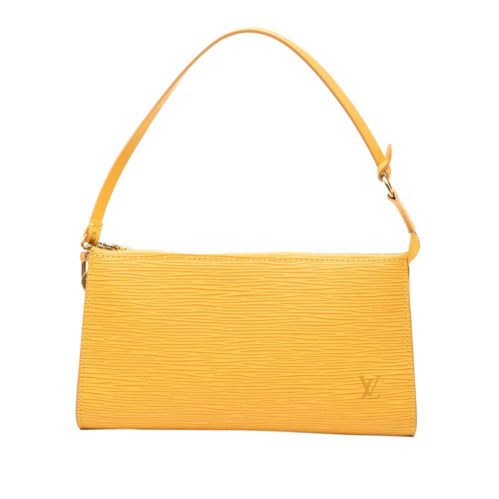 Louis Vuitton B Louis Vuitton Yellow Epi Leather Leather Epi Pochette Accessoires France