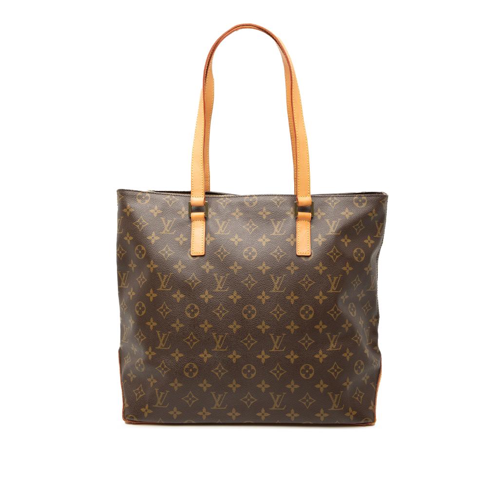 Louis Vuitton B Louis Vuitton Brown Monogram Canvas Fabric Monogram Cabas Mezzo France