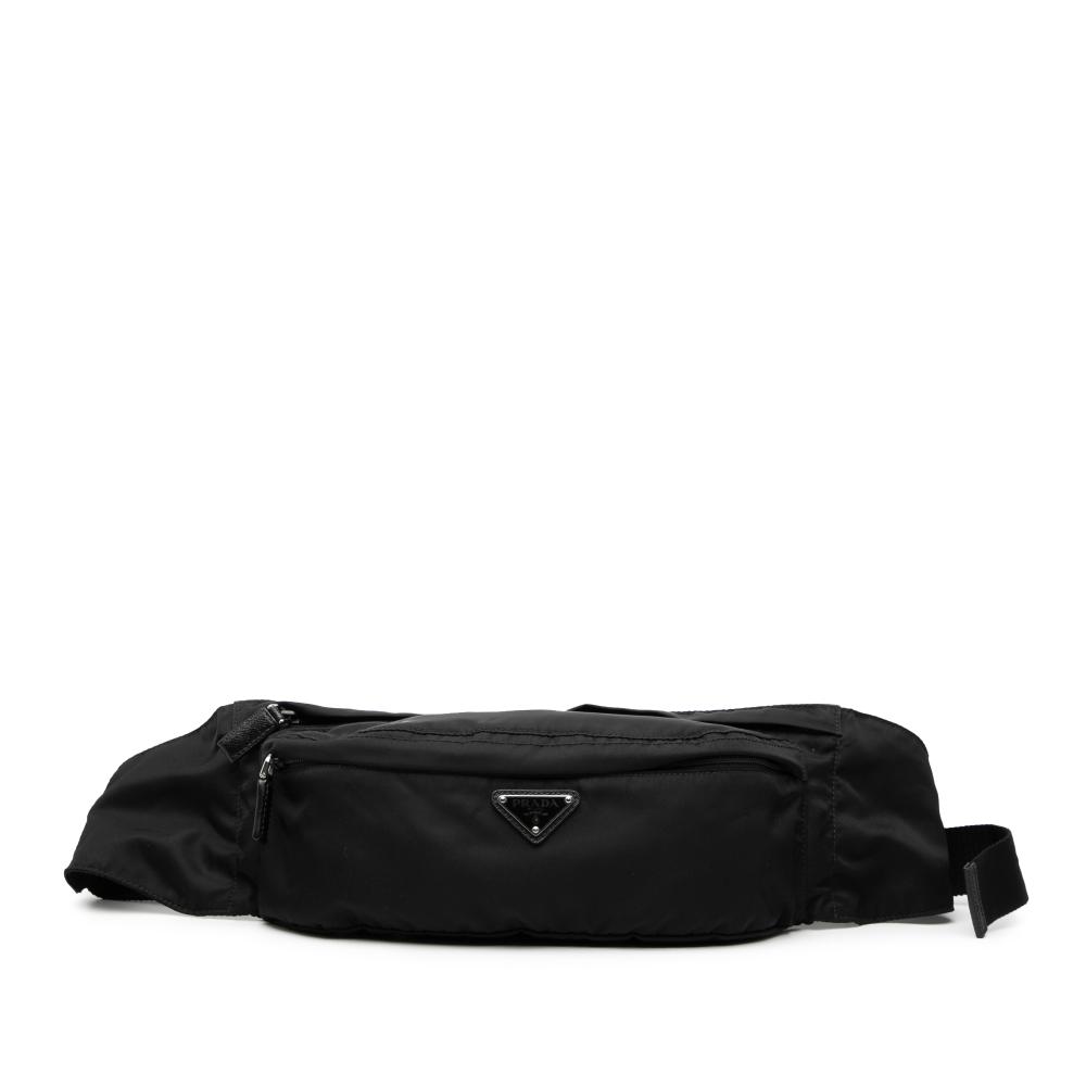 Prada AB Prada Black Nylon Fabric Tessuto Multi Pocket Belt Bag China
