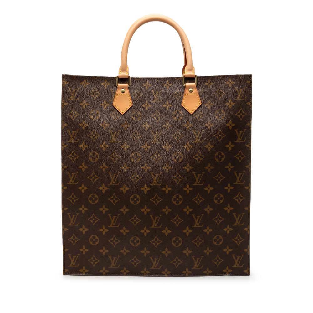 Louis Vuitton B Louis Vuitton Brown Monogram Canvas Fabric Monogram Sac Plat France