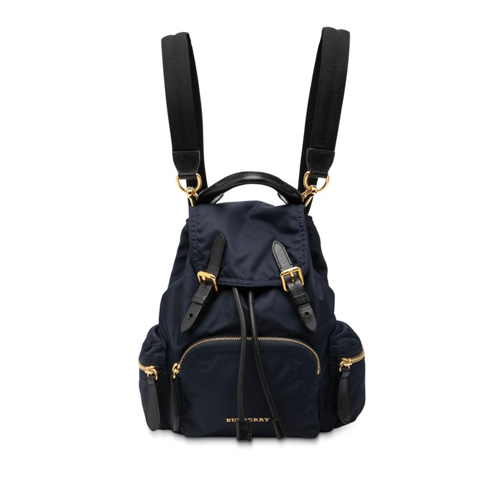 Burberry B Burberry Blue Navy Nylon Fabric Small Rucksack Backpack Romania