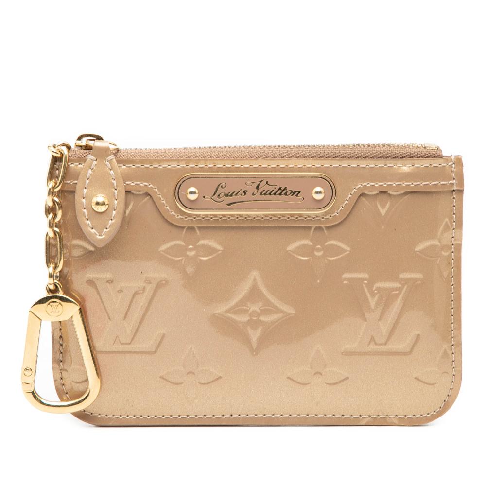 Louis Vuitton AB Louis Vuitton Gold Vernis Leather Leather Monogram Vernis Key Pouch Spain