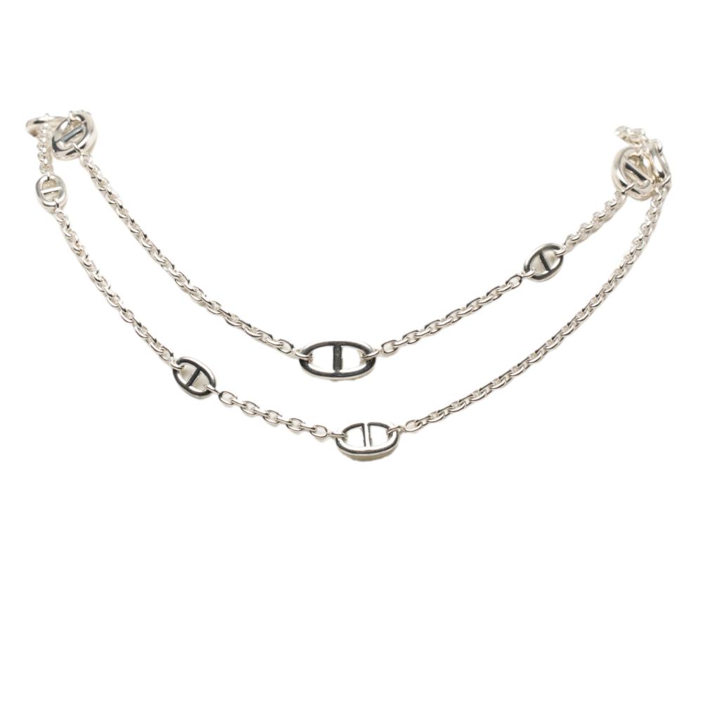 Hermès AB Hermès Silver SV925 / Sterling Silver Metal Sterling Silver Farandole Long Necklace 120 France