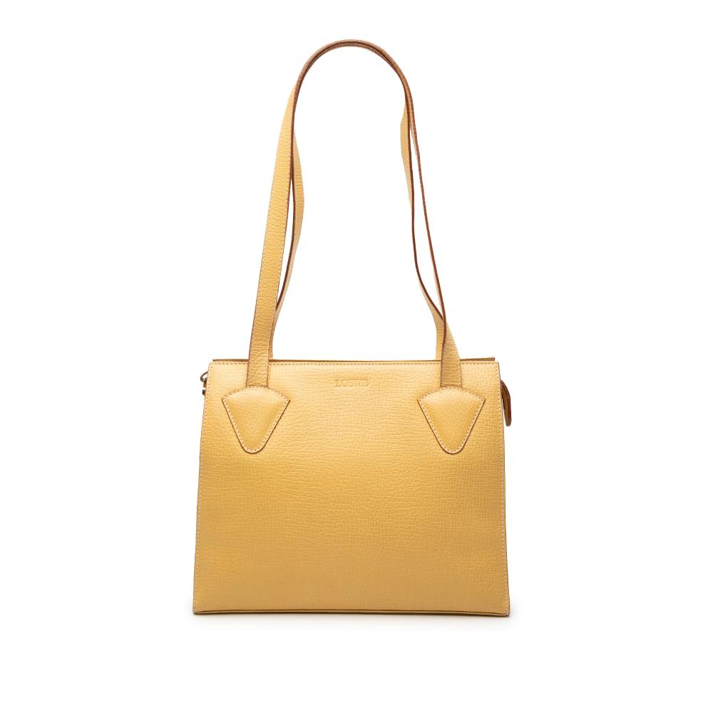 Loewe B LOEWE Yellow Mustard Calf Leather Tote Italy