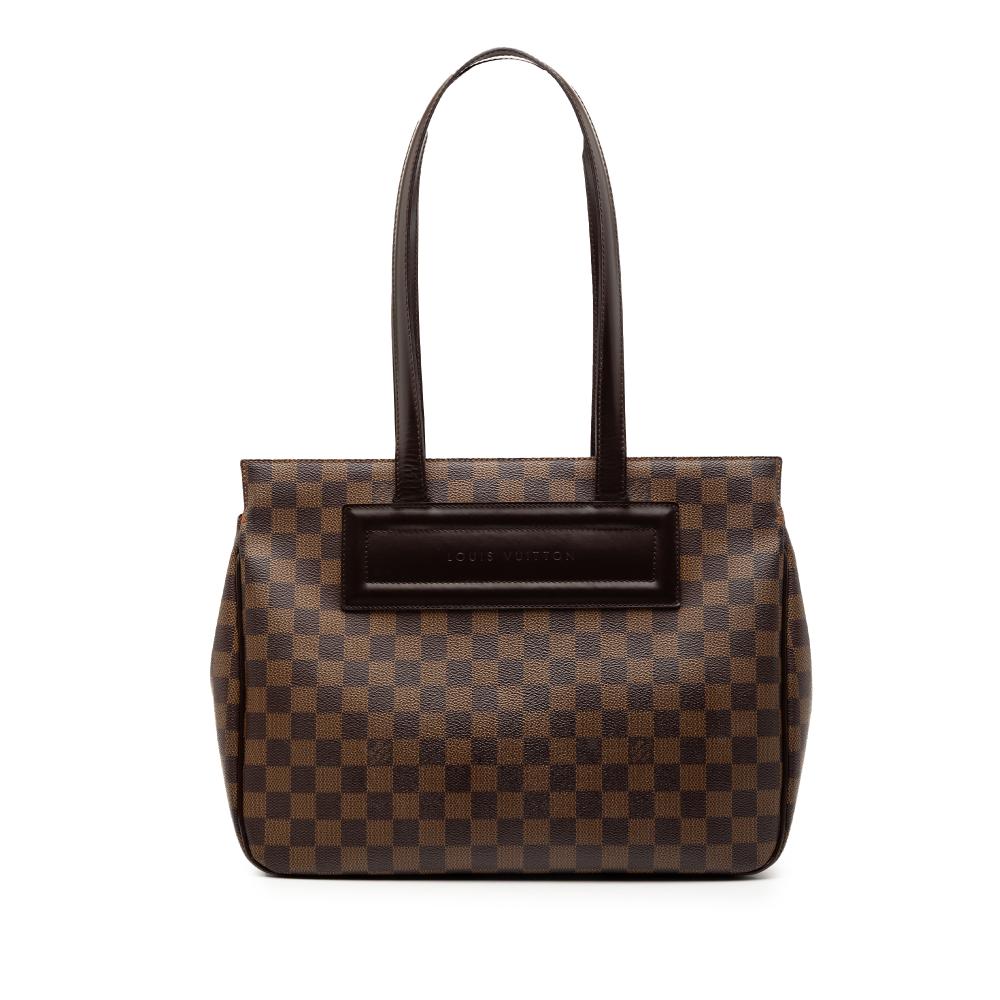 Louis Vuitton B Louis Vuitton Brown Damier Canvas Fabric Damier Ebene Parioli PM France