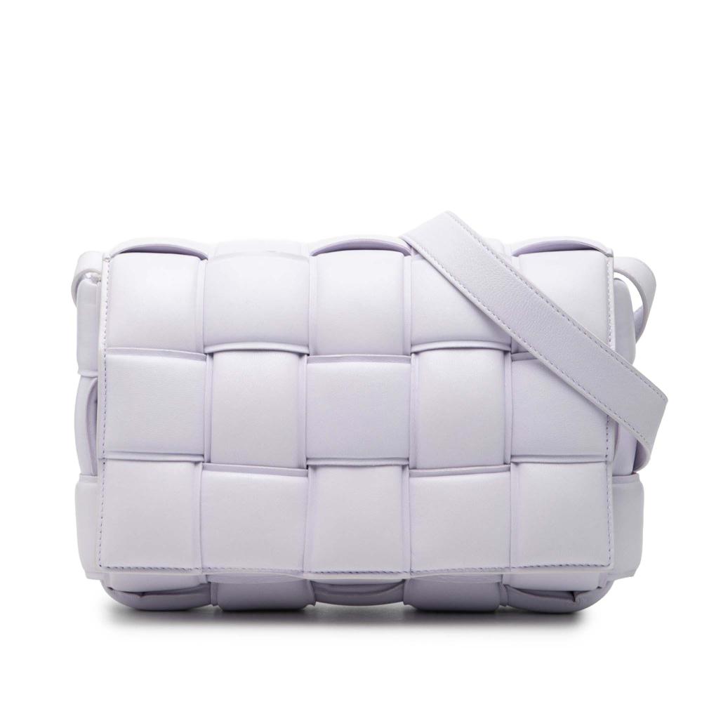 Bottega Veneta Purple Nappa Intrecciato Padded Cassette Crossbody Italy