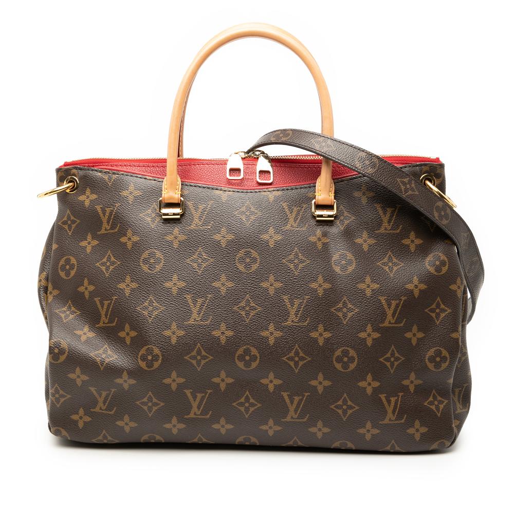 Louis Vuitton B Louis Vuitton Brown Monogram Canvas Fabric Monogram Pallas MM France