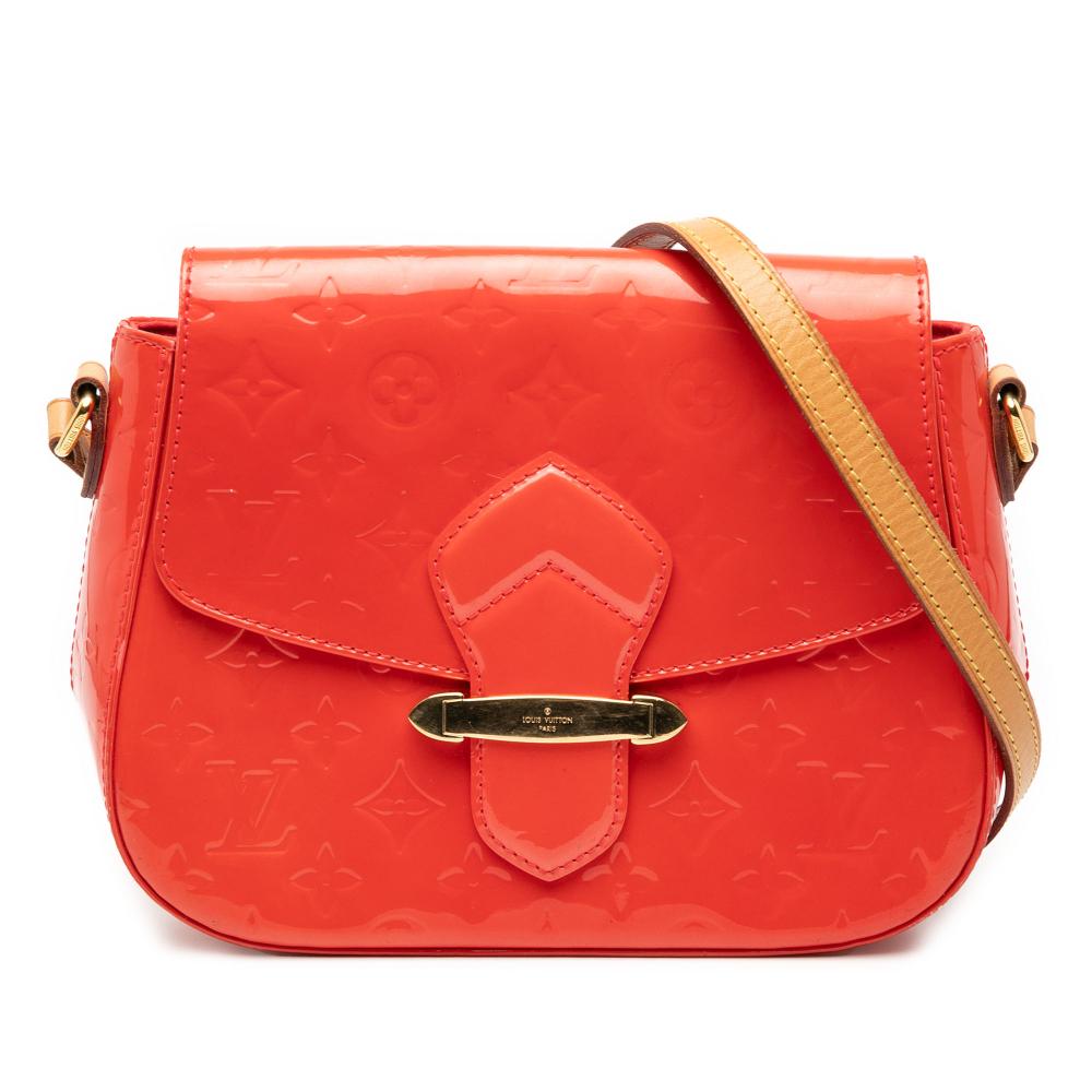 Louis Vuitton B Louis Vuitton Orange Vernis Leather Leather Monogram Vernis Bellflower GM France