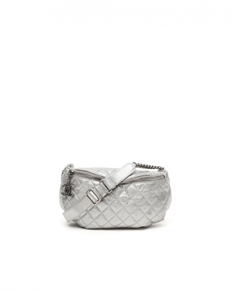 Chanel CC Banane Metallic Belt Bag