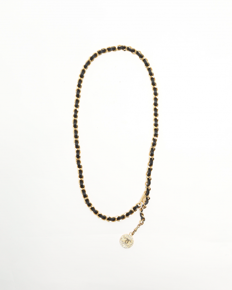 Chanel Leather Chain Belt