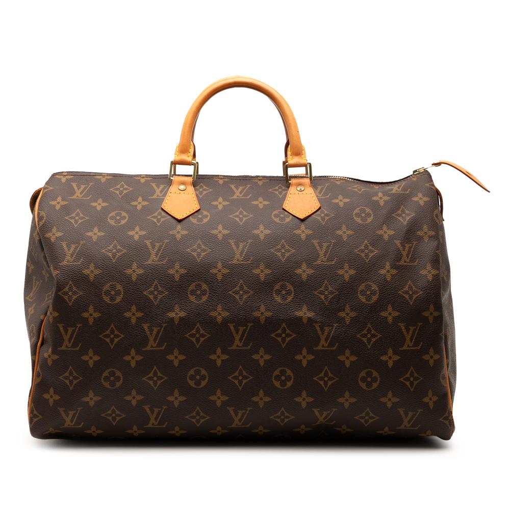 Louis Vuitton B Louis Vuitton Brown Monogram Canvas Fabric Monogram Speedy 40 France