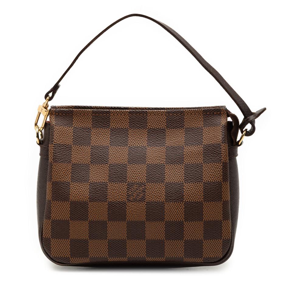 Louis Vuitton AB Louis Vuitton Brown Damier Canvas Fabric Damier Ebene Trousse Pochette France