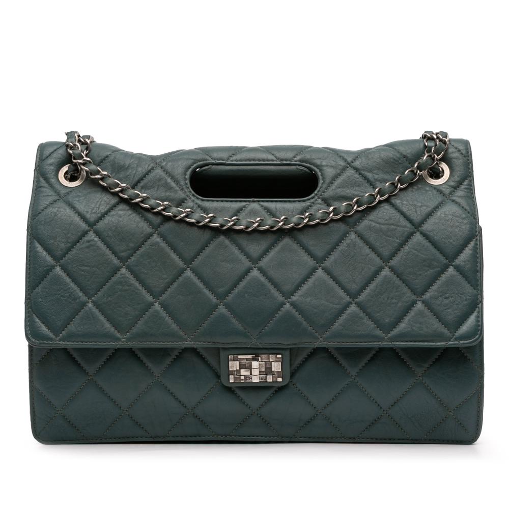 Chanel B Chanel Blue Denim Lambskin Leather Leather Paris Byzance Maxi Washed Lambskin Take Away Flap Italy
