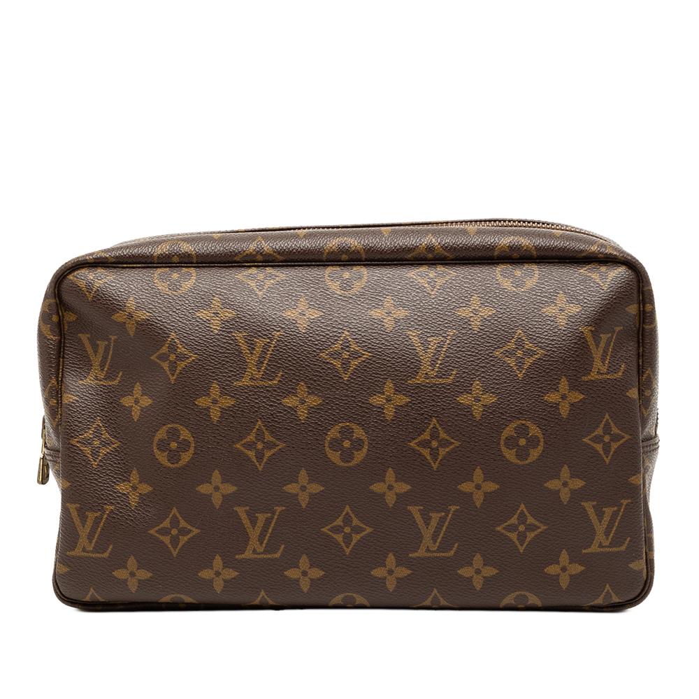 Louis Vuitton B Louis Vuitton Brown Monogram Canvas Fabric Monogram Trousse Toilette 28 France