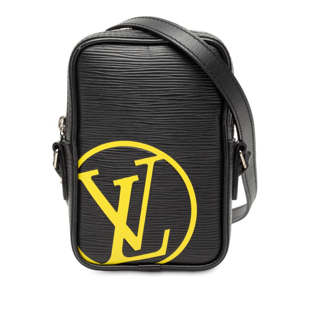 Louis Vuitton B Louis Vuitton Black Epi Leather Leather Epi Initials Danube PPM Spain