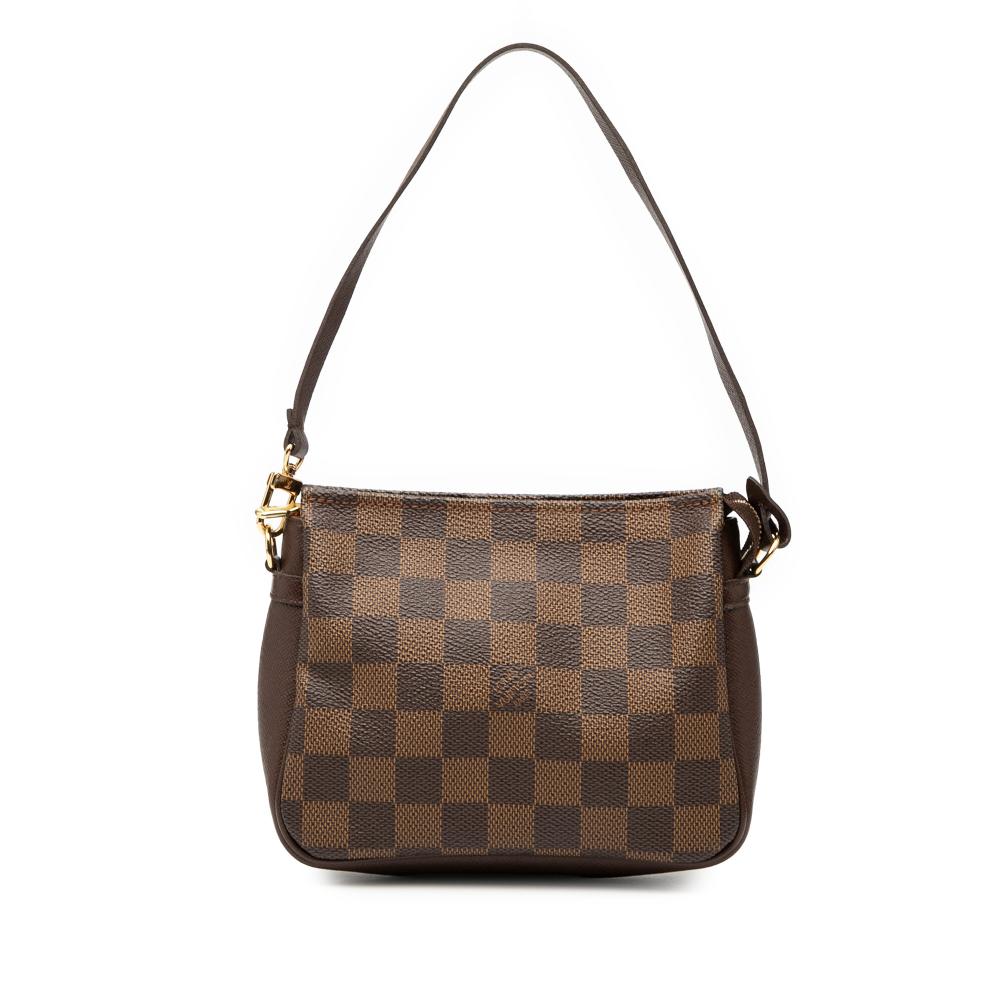 Louis Vuitton AB Louis Vuitton Brown Damier Canvas Fabric Damier Ebene Trousse Pochette France