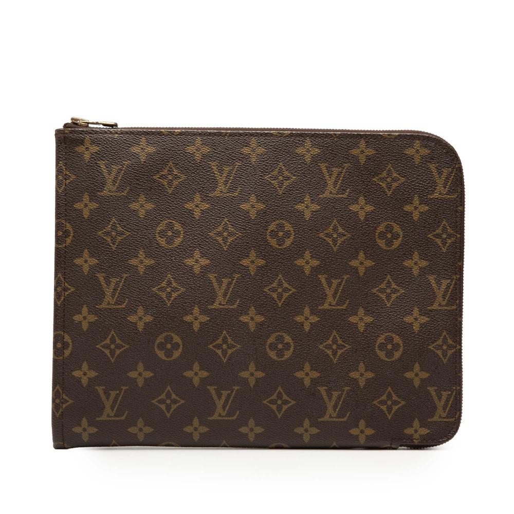 Louis Vuitton B Louis Vuitton Brown Monogram Canvas Fabric Monogram Poche Documents Portfolio 30 France