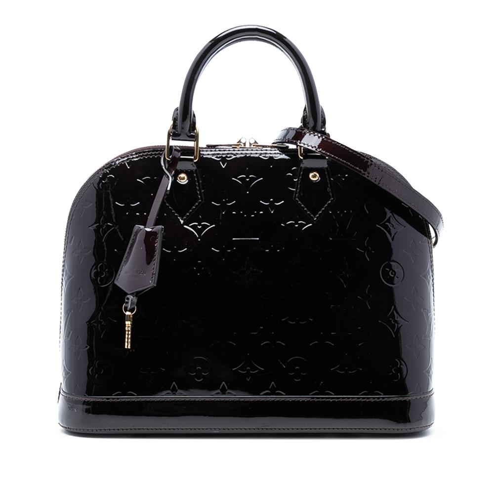 Louis Vuitton B Louis Vuitton Purple Vernis Leather Leather Monogram Vernis Alma PM France