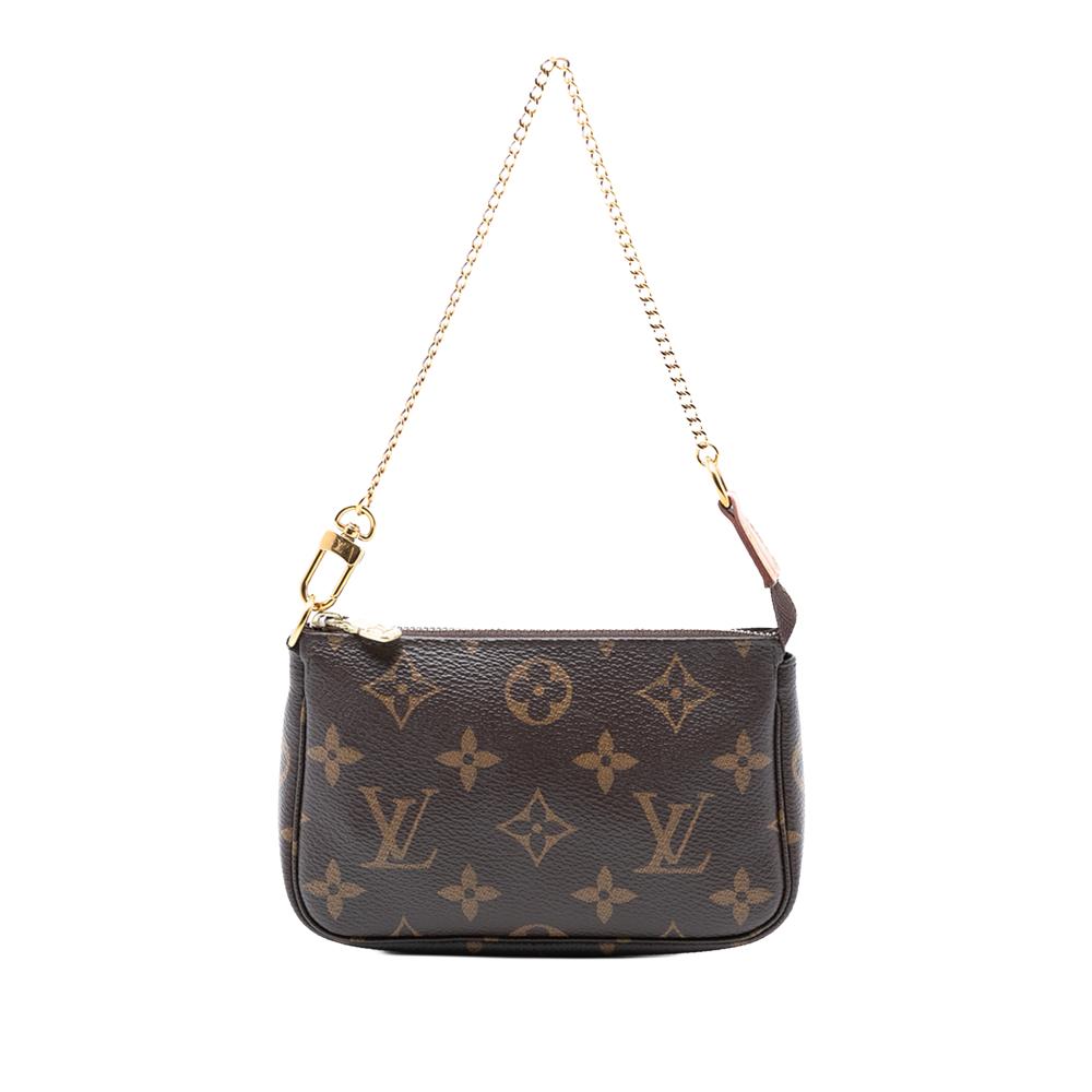 Louis Vuitton B Louis Vuitton Brown Monogram Canvas Fabric Monogram Mini Pochette Accessoires France