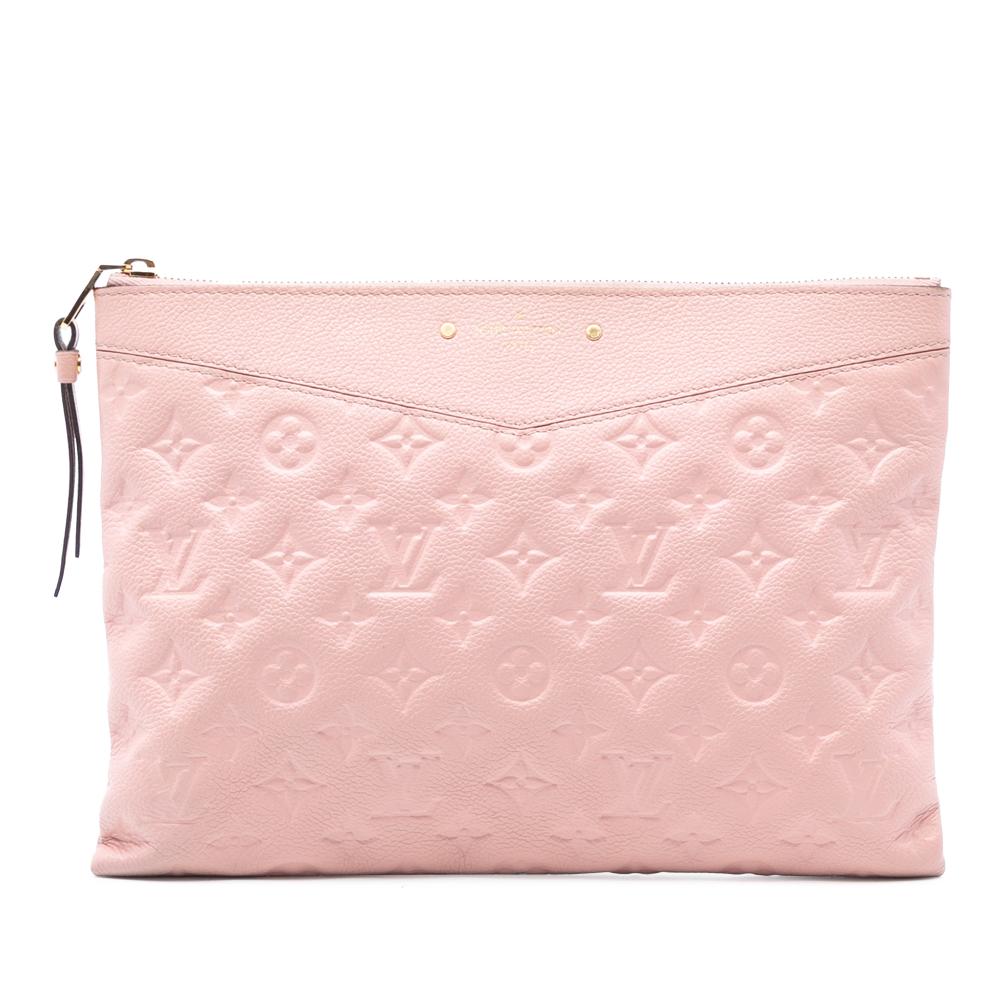 Louis Vuitton AB Louis Vuitton Pink Monogram Empreinte Leather Daily Pouch France