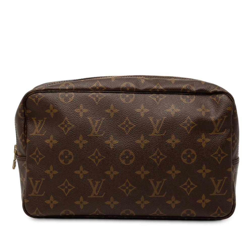 Louis Vuitton B Louis Vuitton Brown Monogram Canvas Fabric Monogram Trousse Toilette 28 France