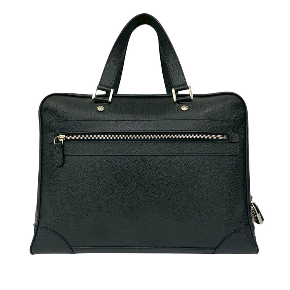 Louis Vuitton AB Louis Vuitton Black Taiga Leather Leather Taiga Igor Briefcase France