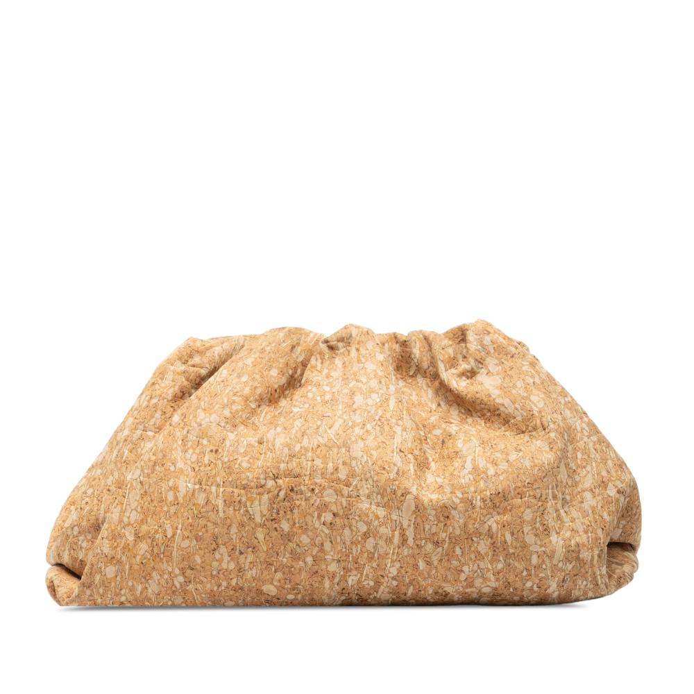 Bottega Veneta AB Bottega Veneta Brown Fiber Fabric Cork The Pouch Italy