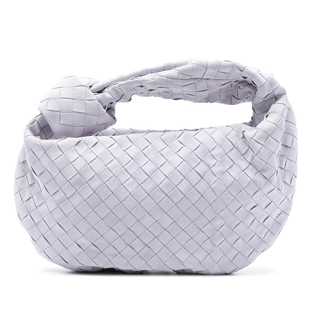 Bottega Veneta B Bottega Veneta Purple Light Purple Suede Leather Teen Intrecciato Jodie Italy